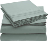 Ensemble de draps hypoallergéniques en microfibre brossée 4 pièces