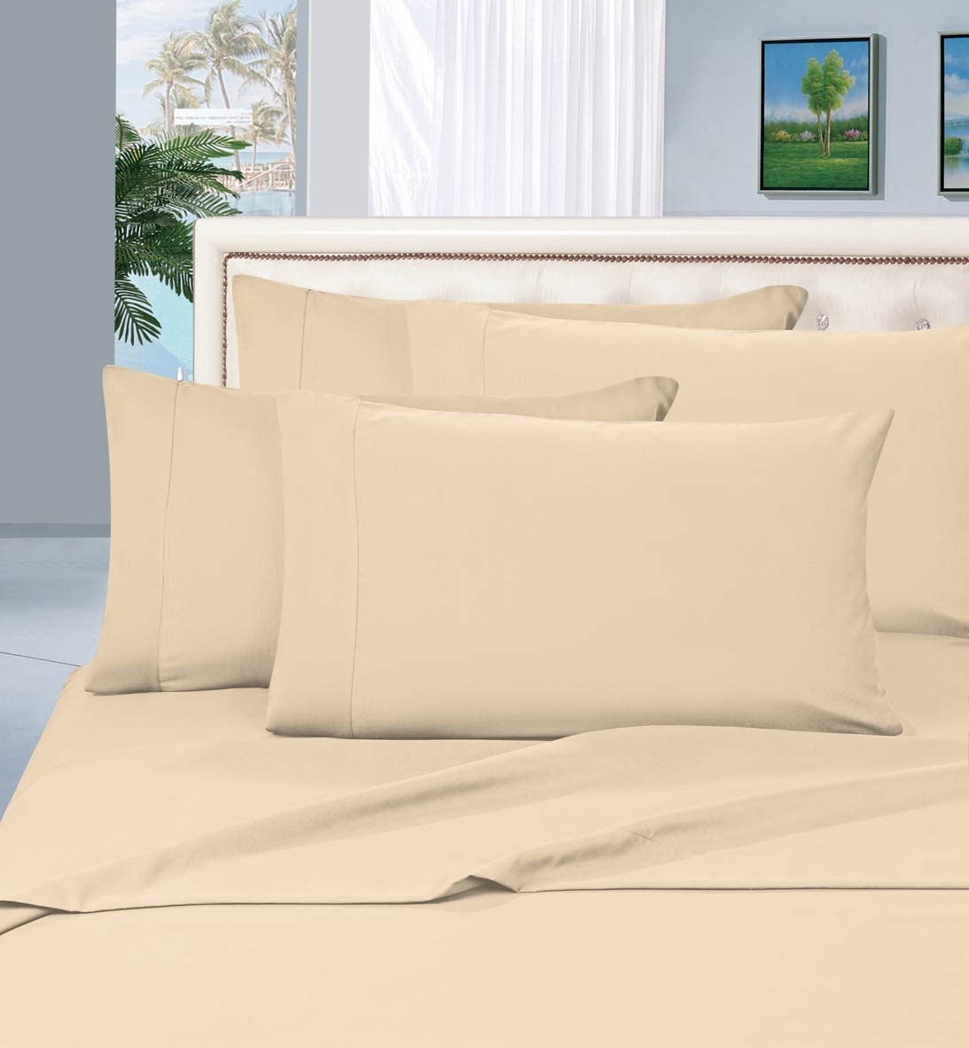 1500 Thread Count Egyptian Quality Silky Soft Wrinkle Resistant Luxury 6 pcs Bed Sheet Set - Anna's Linens