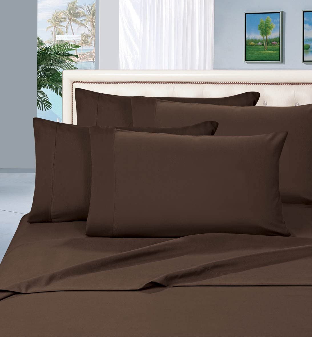 1500 Thread Count Egyptian Quality Silky Soft Wrinkle Resistant Luxury 6 pcs Bed Sheet Set - Anna's Linens