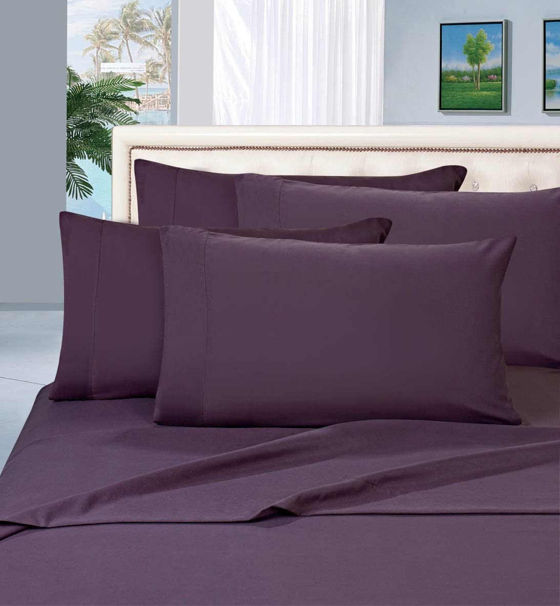 1500 Thread Count Egyptian Quality Silky Soft Wrinkle Resistant Luxury 6 pcs Bed Sheet Set - Anna's Linens