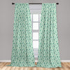Leopard Texture Illustration Exotic Fauna Inspired Pattern Lightweight Decorative Panels Window Curtains Set of 2 Rod Pocket - Anna's Linens Store