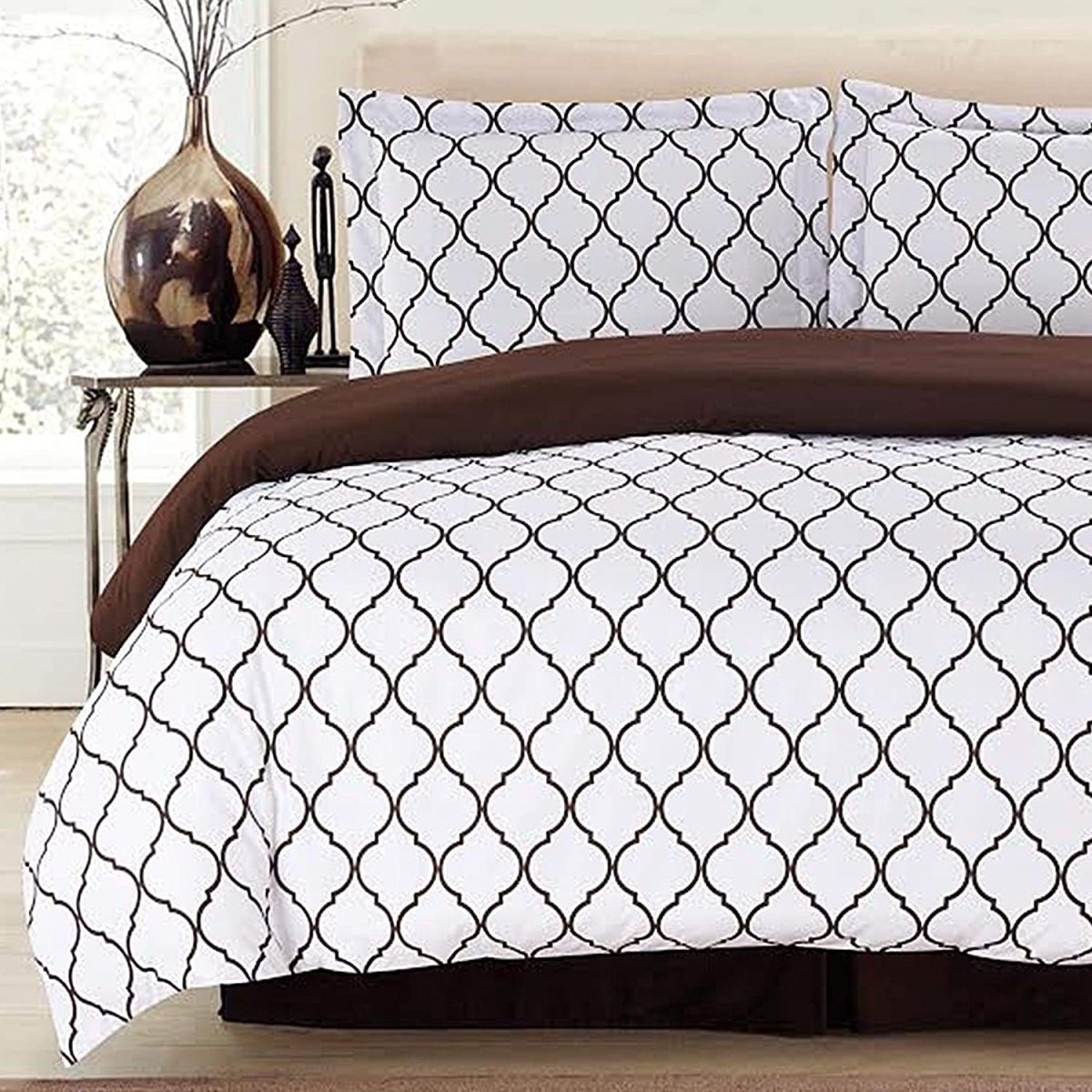 1800 Count Egyptian Cotton 3 Piece Luxury Soft Duvet Cover Set - Anna's Linens