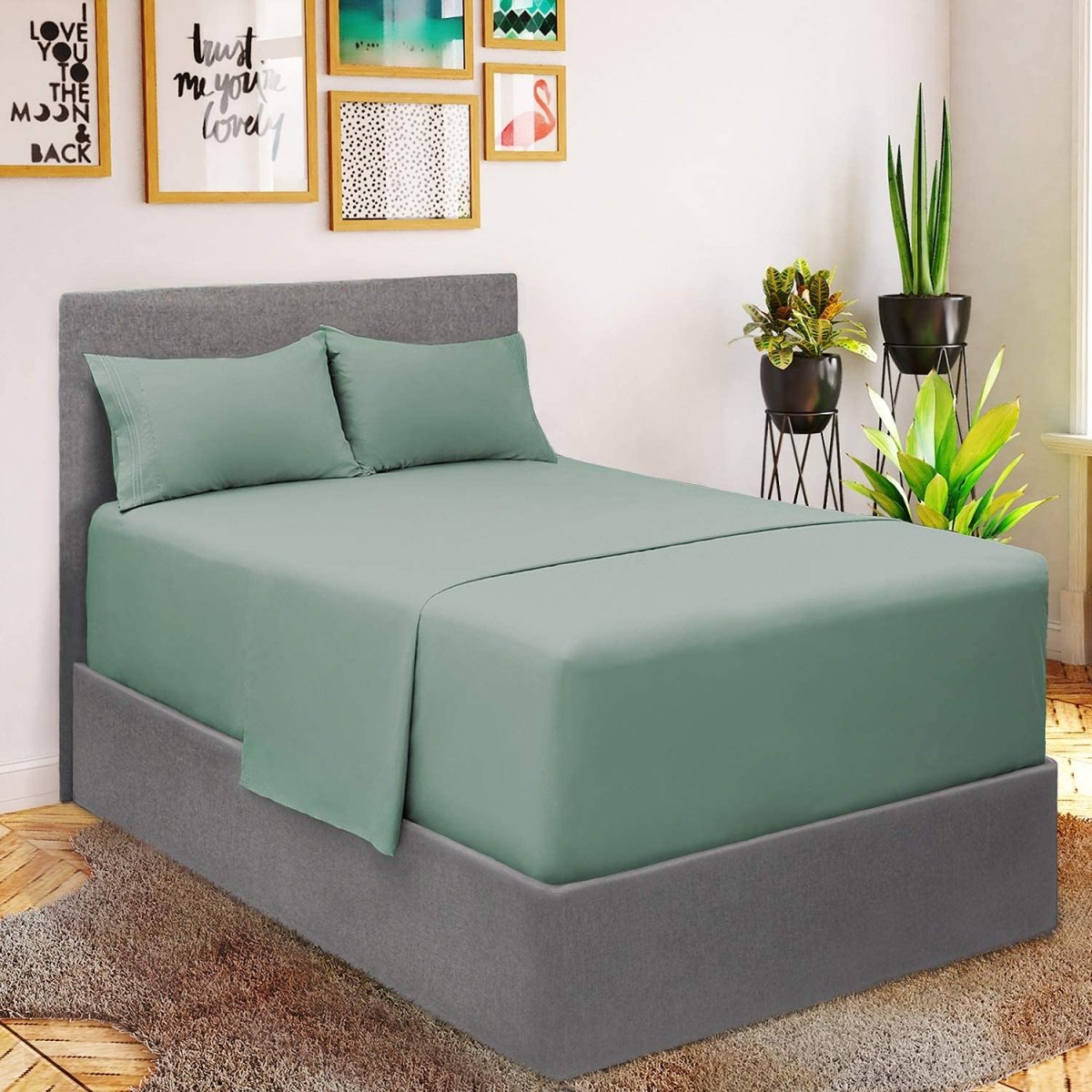 1800 Ultra Soft Luxury Extra Deep Pocket Bedding Sheets 4 Pcs Set - Anna's Linens