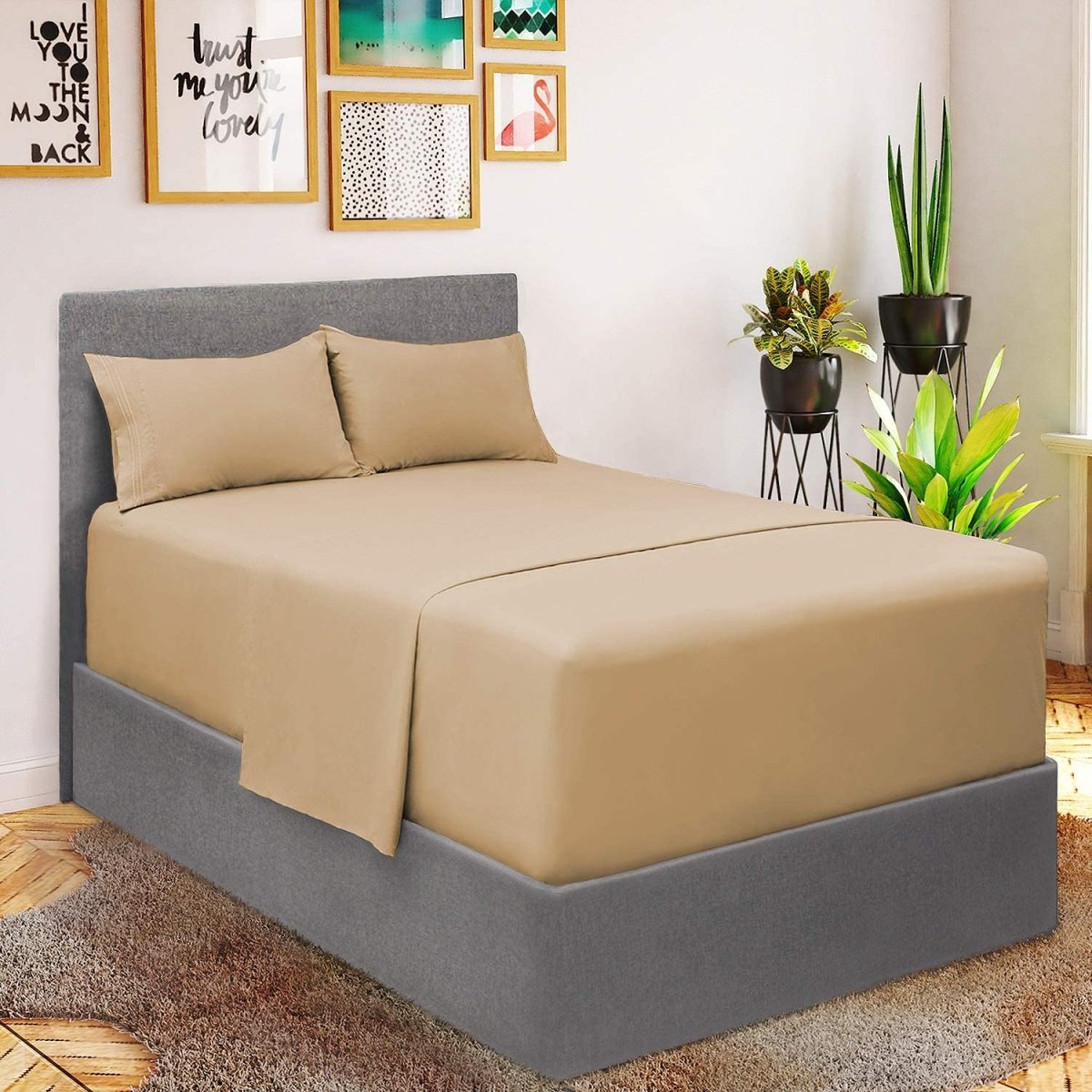 1800 Ultra Soft Luxury Extra Deep Pocket Bedding Sheets 4 Pcs Set - Anna's Linens