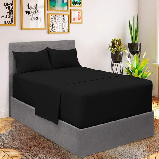 1800 Ultra Soft Luxury Extra Deep Pocket Bedding Sheets 4 Pcs Set - Anna's Linens