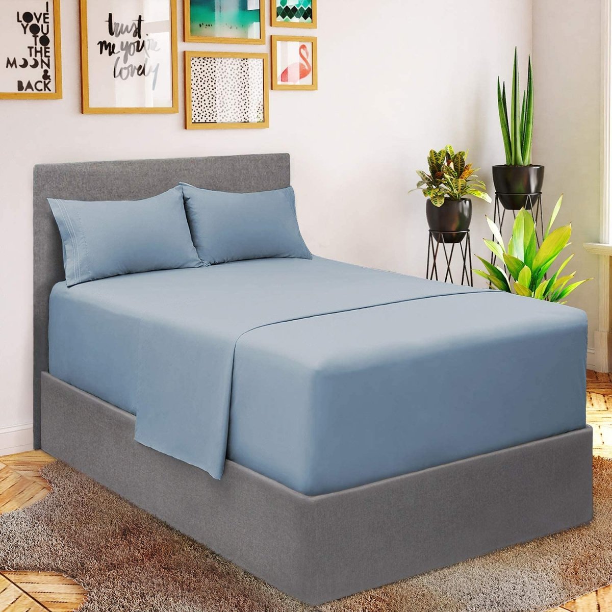 1800 Ultra Soft Luxury Extra Deep Pocket Bedding Sheets 4 Pcs Set - Anna's Linens