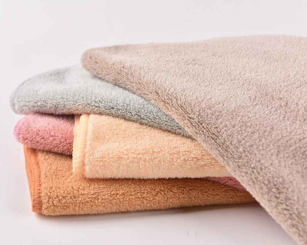 2 pcs set Microfiber Towel Size 12" x 12 " - Anna's Linens