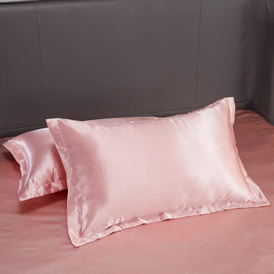 Bedding Set Solid Color Luxury Bedding Kit Rayon Satin Duvet Cover Set Twin Queen King Size Bed Set 2pcs/3pcs/4pcs - Bedding Set - Anna's Linens Store