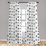 Leopard Print Window Curtains Leopard Texture Illustration Exotic Fauna Inspired Pattern Lightweight Decorative Panels Set of 2 with Rod Pocket 56" x 95" - Anna's Linens Store