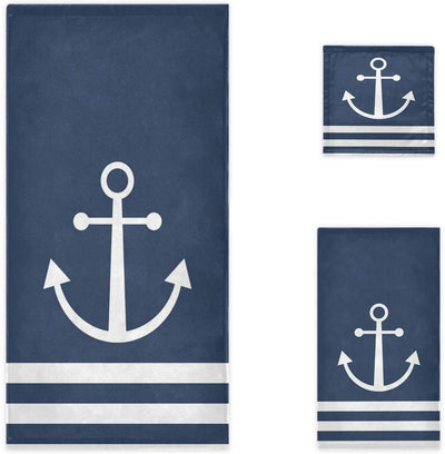 Soft Luxury Set of 3 Towels Bath Towel Hand Towel Washcloth Multipurpose for Bathroom Hotel Gym Spa and Beach - Anna's Linens Store