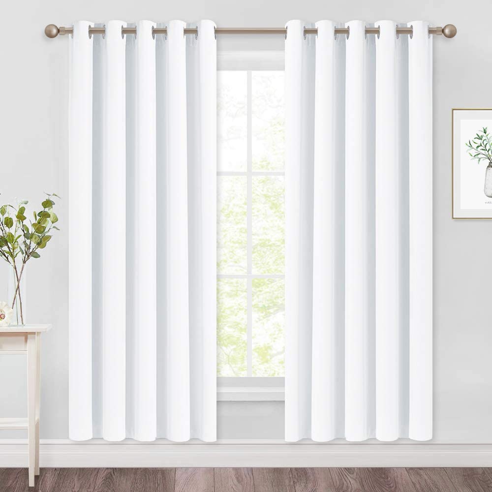 Set of 2 Blackout Window Curtain Treatment Thermal Insulated Drapery Panels - Anna's Linens Store