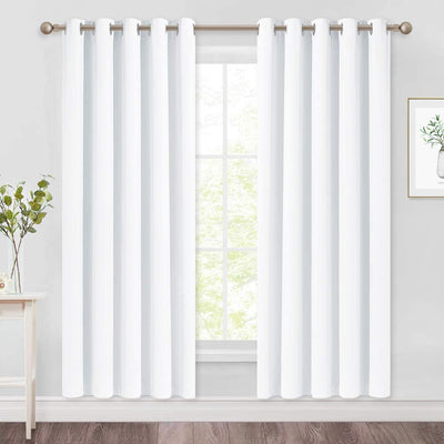 Set of 2 Blackout Window Curtain Treatment Thermal Insulated Drapery Panels - Anna's Linens Store