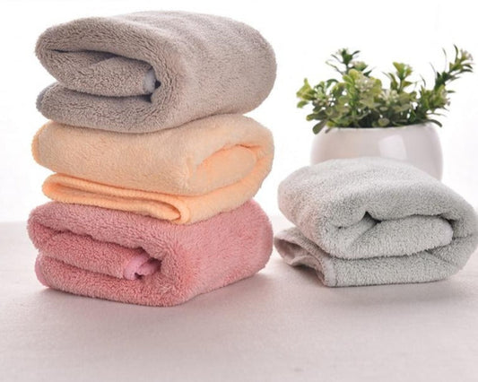 2 pcs set Microfiber Towel  Size 12" x 12 " | Anna's Linens