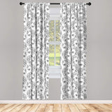 Leopard Print Window Curtains Leopard Texture Illustration Exotic Fauna Inspired Pattern Lightweight Decorative Panels Set of 2 with Rod Pocket 56" x 95" - Anna's Linens Store