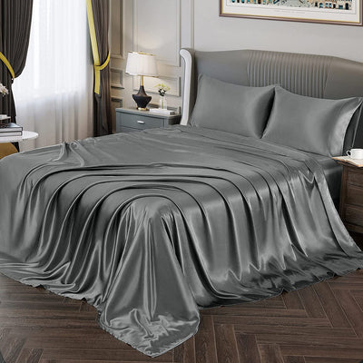 Satin Silky Soft 4 pcs Bed Sheets Set - Anna's Linens Store