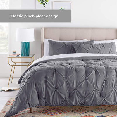 Gray Pinch Pleat
