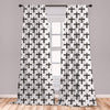 Leopard Texture Illustration Exotic Fauna Inspired Pattern Lightweight Decorative Panels Window Curtains Set of 2 Rod Pocket - Anna's Linens Store