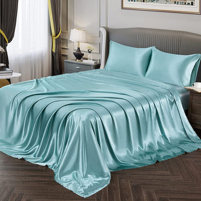 Satin Silky Soft 4 pcs Bed Sheets Set - Anna's Linens Store
