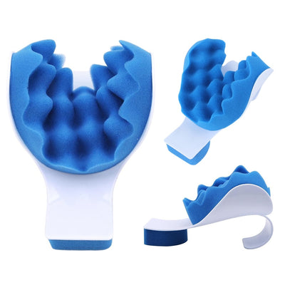 Pain Relief Pillow Neck And Shoulder Muscle Relaxer Traction Device for Cervical Spine Alignment Neck Support Travel Pillow / - Anna's Linens Store