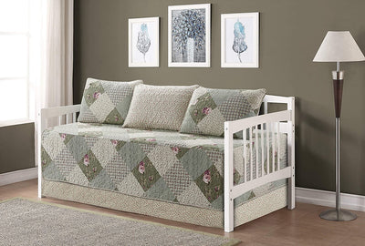 Sage Green Floral Geometric