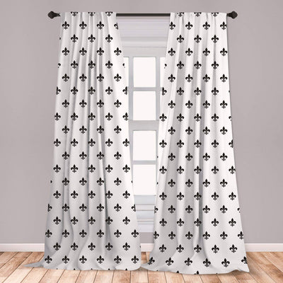 Leopard Texture Illustration Exotic Fauna Inspired Pattern Lightweight Decorative Panels Window Curtains Set of 2 Rod Pocket - Anna's Linens Store
