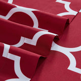 Quatrefoil Burgundy Red