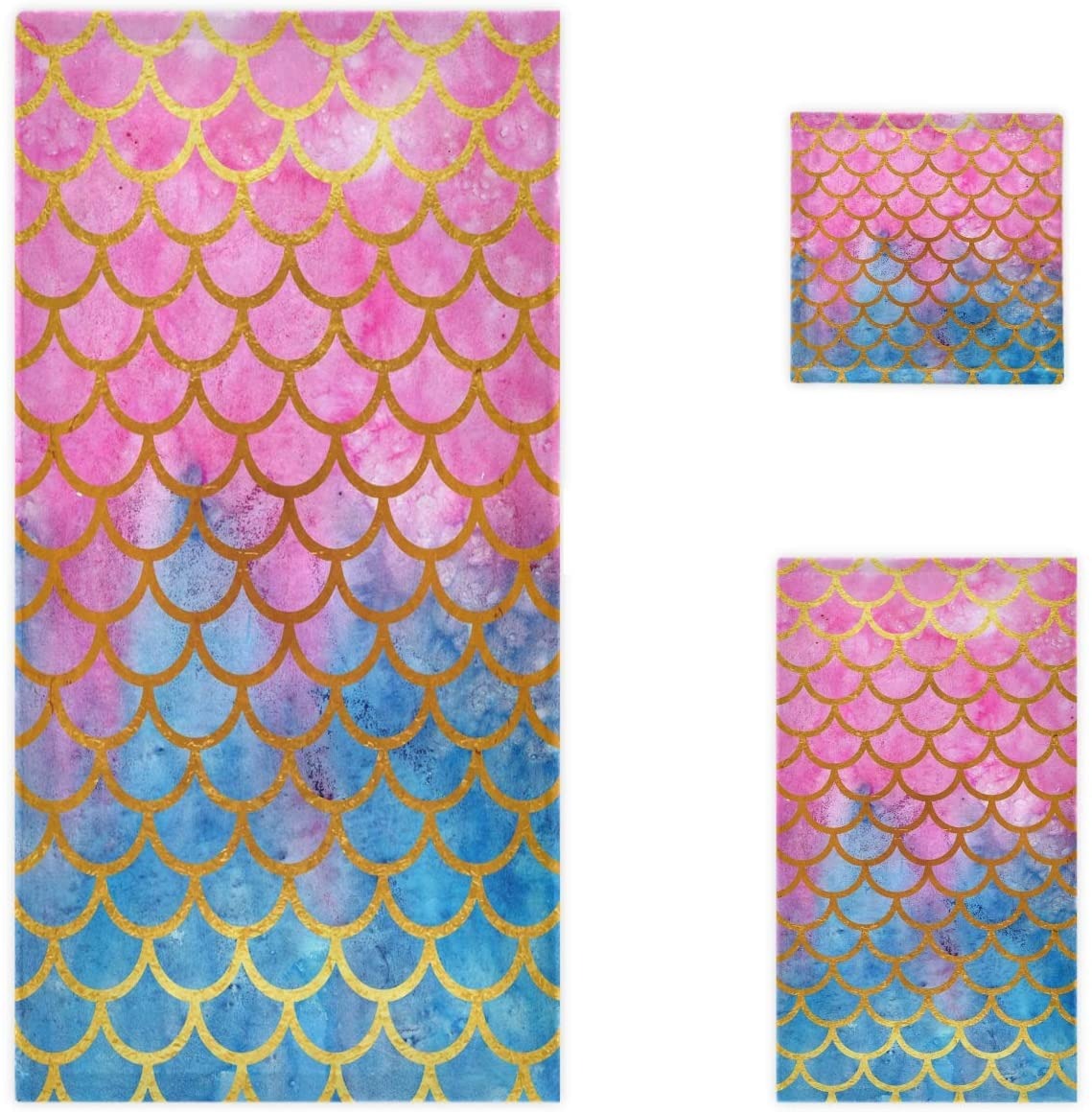 Porch & Den Bianca Rainbow Scales Bath Towel - 30 x 60 - On Sale