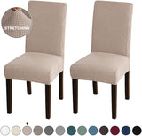 Dining Room Chair Covers Stretch Chair Slipcover Parsons Chair Covers Chair Furniture Protector Covers Removable Washable Chair Cover Set of 2. - Anna's Linens Store