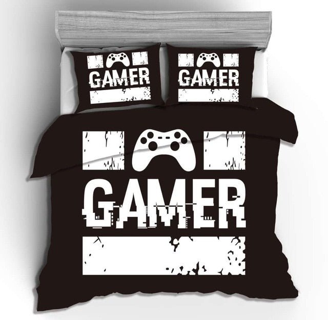 3D Gamer Quilt Cover Set - Anna's Linens
