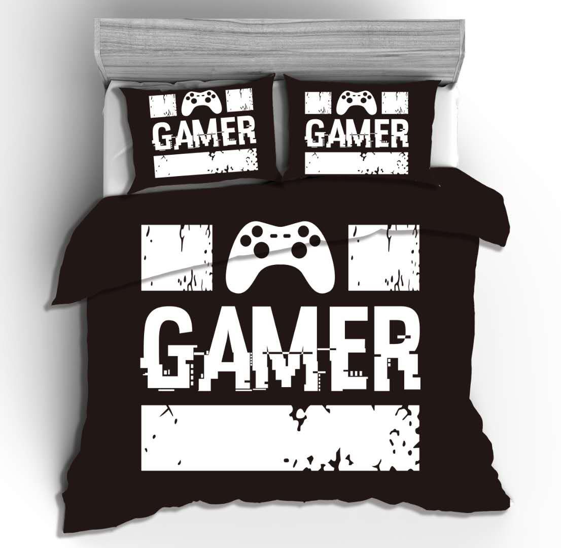 3D Gamer Quilt Cover Set - Anna's Linens