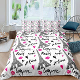 Duvet Cover Set Soft London Themed Comforter Cover Set 3 Pieces - Anna's Linens Store