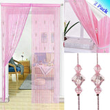 Crystal Beaded Curtain Tassel Curtain - Partition Door Curtain Beaded String Curtain Door Screen Panel Home Decor Divider Crystal Tassel Screen 90x200cm (2 Pack) - Anna's Linens Store