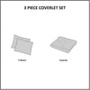 Comfort Spaces Kienna Quilt Set - Luxury Double Sided Stitching Design All Season Lightweight Coverlet Bedspread Bedding Matching Shams 3 Piece - Anna's Linens Store
