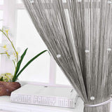 Crystal Beaded Curtain Tassel Curtain - Partition Door Curtain Beaded String Curtain Door Screen Panel Home Decor Divider Crystal Tassel Screen 90x200cm (2 Pack) - Anna's Linens Store