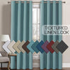 Linen Room Darkening Light Blocking Thermal Insulated Heavy Weight Textured Rich Burlap Curtain 1 Panel - Anna's Linens Store