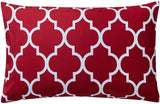 Quatrefoil Burgundy Red