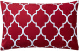 Quatrefoil Burgundy Red