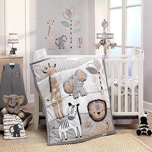 Jungle Safari Nursery 6-Piece Baby Crib Bedding Set - Anna's Linens Store