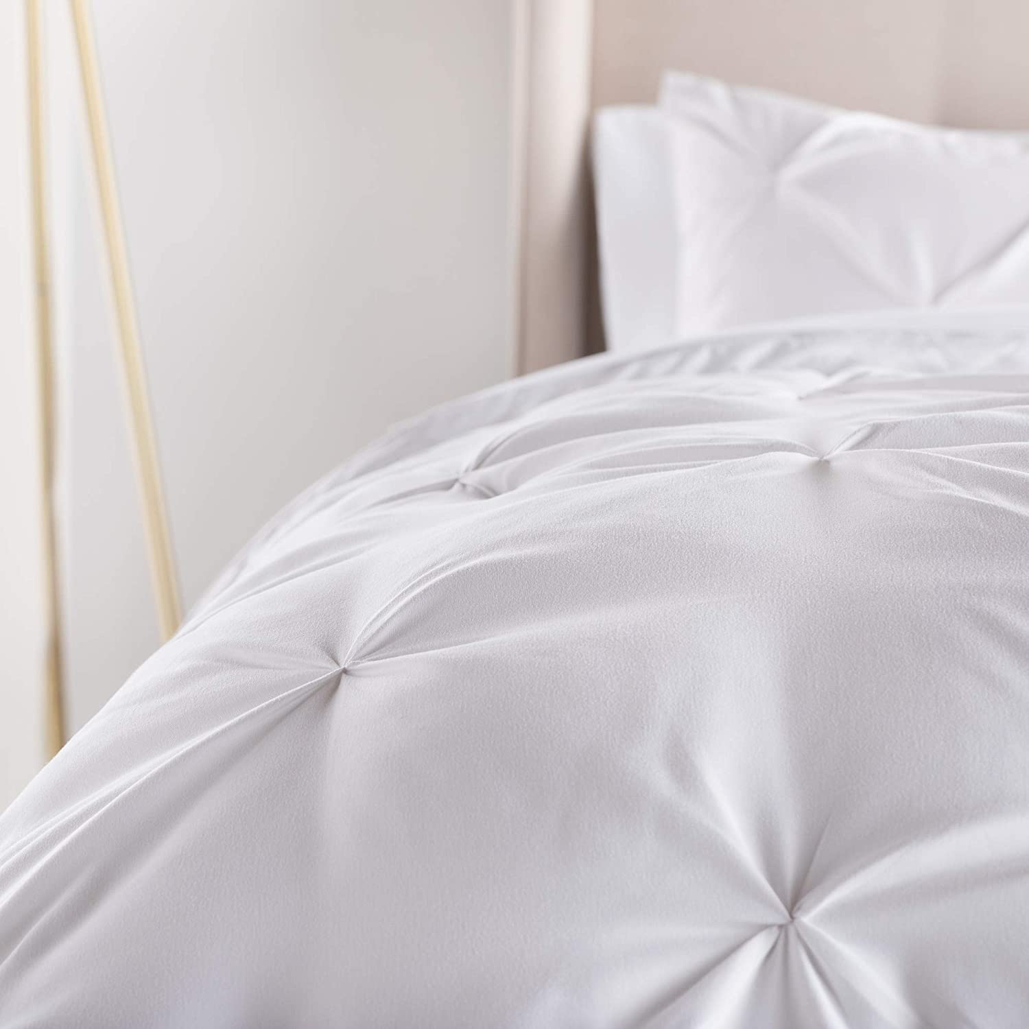 White Pinch Pleat