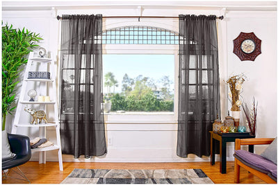 Sheer Curtains. 2 Panels set. - Anna's Linens Store