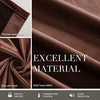 Darkening Coffee Velvet Thermal Insulated Rod Pocket Back Tab Window Curtains 2 Panels 52" W x 96" L - Anna's Linens Store