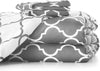 Gray/White Quatrefoil