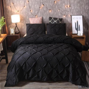 Luxury Pinch Pleat Brief 3 pcs Duvet Cover Set