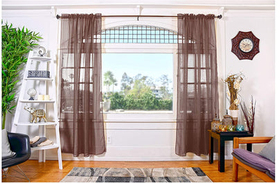 Sheer Curtains. 2 Panels set. - Anna's Linens Store