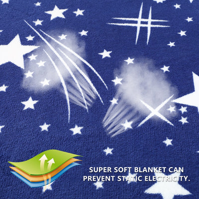High Quality Blanket Super Soft Warm Solid Warm Micro Plush Fleece Star Blanket Throw Rug Sofa Bedding - Anna's Linens Store