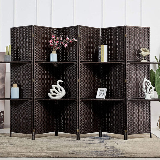 6 ft Tall - Extra Wide 6 Panels Room Divider - Anna's Linens