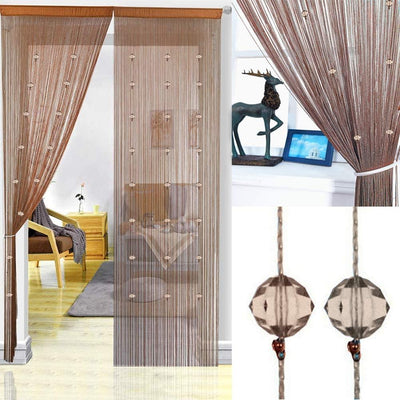 Crystal Beaded Curtain Tassel Curtain - Partition Door Curtain Beaded String Curtain Door Screen Panel Home Decor Divider Crystal Tassel Screen 90x200cm (2 Pack) - Anna's Linens Store
