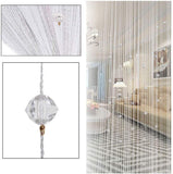 Crystal Beaded Curtain Tassel Curtain - Partition Door Curtain Beaded String Curtain Door Screen Panel Home Decor Divider Crystal Tassel Screen 90x200cm (2 Pack) - Anna's Linens Store