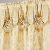6 Piece Drape Set with Attached Valance and Sheer with 2 Tie Backs