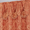 6 Piece Drape Set with Attached Valance and Sheer with 2 Tie Backs